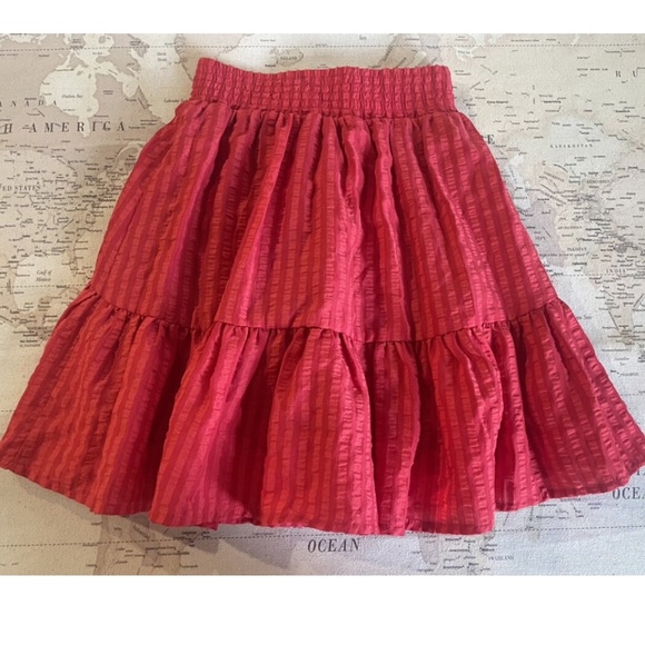 Coco Blanc Girls Size 8 Red Skirt - Picture 2 of 5